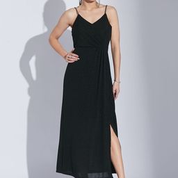 Latin Quarters Women Shoulder Straps Fit-Flare Maxi Dress-picture-1