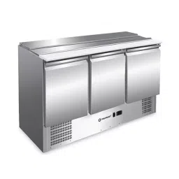 Trufrost 368 Ltr Refrigerated Saladette with 3 Doors-image-3