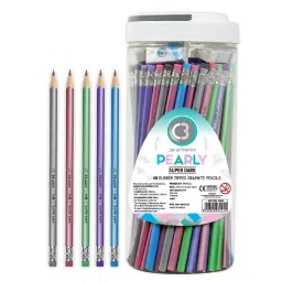 C3 Pearly Super Dark HB Rubber Tipped Graphite Pencil 185 mm Length 100 pcs with Eraser 5 Pcs , 3494-image-39