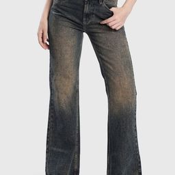 Bene Kleed Women Bootcut Low Distress Heavy Fade Jeans-picture-39