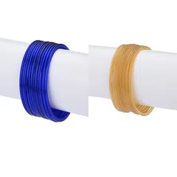 1ST TIME Set Of 24 Blue Alloy Bangles-picture-0