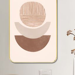 Myntra Elegant Homes Pink & Brown Boho Geometric Wooden Wall Art-image-85