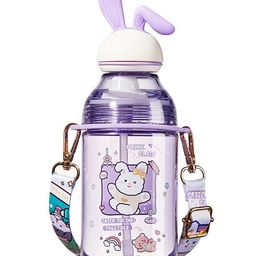 YAMAMA Cute Kawai Design Water Bottle BPA Free Purple - 400 ml-image-57