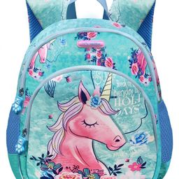 Funblast Unicorn Themed Backpack For Girls Green - 12.9 Inches-56