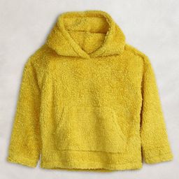 Cherry Crumble By Nitt Hyman Full Sleeves Shaggy Fur Hooded Sweatshirt - Yellow-picture-37