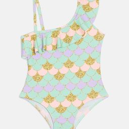 The Mom Store One Shoulder Shimmer Fish Scale Designed Swimsuit - Multi Colour-image-42