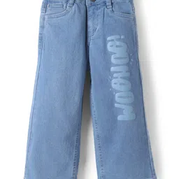 Under Fourteen Only Typography Printed Jeans - Blue-picture-38