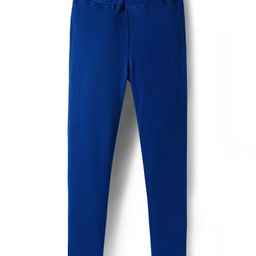 Honeyhap Premium Cotton Knit Full Length Solid Colour Legging With Bio Finish Finish - Navy Peony-picture-34