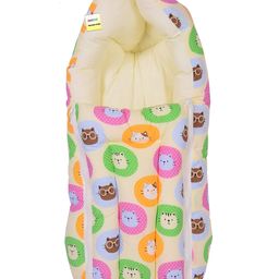 Kwitchy Baby Bedding Set New Born Mattress with Mosquito Net & Sleeping Bag Combo - Yellow image 2