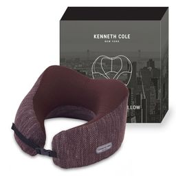 Kenneth Cole Brown Cotton Filled Cotton Lightweight Travel Pillow-image-10