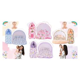 Kwitchy Baby Bedding Set New Born Mattress with Mosquito Net & Sleeping Bag Combo - Yellow image 5