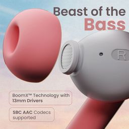 BOULT AUDIO Octave Z60 True Wireless Earbuds with 60H Playtime - Flamingo Pink image 4