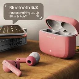 BOULT AUDIO Octave Z60 True Wireless Earbuds with 60H Playtime - Flamingo Pink image 3