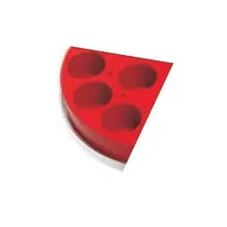 Borosil 12x4 ml Aluminium Quarter Block for Laboratory Stirrer, BLAHHPSA00QB040000 image 1