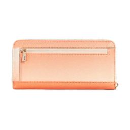 Guess Laurel Orange Textured Zip Around Wallet-image-6