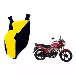 Auto Pearl Waterproof Two Wheeler Cover For Mahindra Centuro XT (Yellow & Blue)-image-99