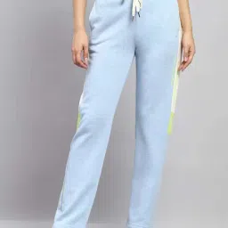Monte Carlo Blue Regular Fit Printed Trackpants-picture-30