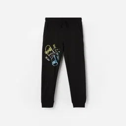 Fame Forever by Lifestyle Boys Black Trackpants-picture-49
