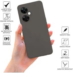 Sprig Liquid Silicone Back Cover for Oneplus Nord CE 3 Lite 5G (Grey) image 2