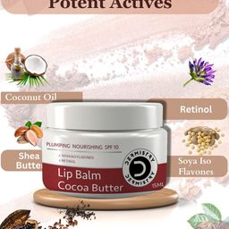 DERMISTRY Plumping Nourishing SPF10 Lip Balm With Cocoa Butter For Chapped Lips- 15 ml image 5