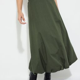 max Women Pure Cotton Balloon Midi Skirt-image-74
