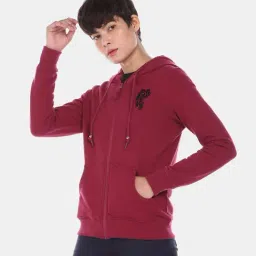 U.S. Polo Assn. Wine Full Sleeves Hooded Sweatshirt-picture-15