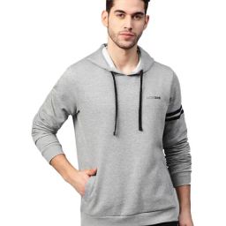 Spykar Grey Hooded Sweatshirt-image-59