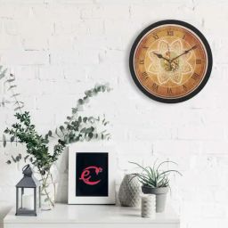 eCraftIndia Designer Round Analog Black Wall Clock-image-67