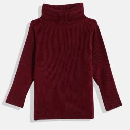 RVK Girl Maroon Sweater-image-1