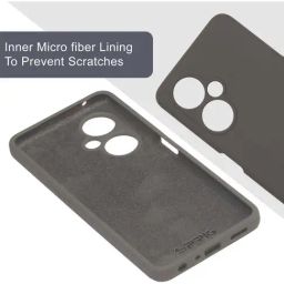Sprig Liquid Silicone Back Cover for Oneplus Nord CE 3 Lite 5G (Grey) image 3