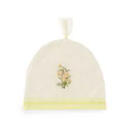 Home4U 'ARIA' Beige & Light Yellow Cotton Linen Tea Cosy - Set of 1-image-52
