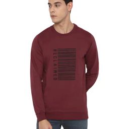 Forever 21 Maroon  Regular Fit Printed Sweatshirt-image-23