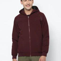 Allen Solly Maroon Regular Fit Jacket-picture-30