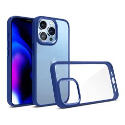 GRIPP Clarion Clear Protection Transparent Back Case for Apple iPhone 14 Pro Max - Blue-32