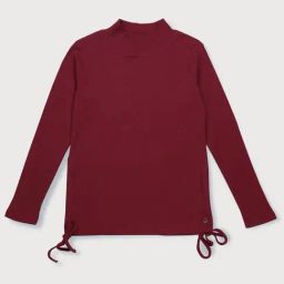 Gini & Jony Kids Maroon solid Full Sleeves Top-image-28
