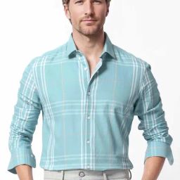 Rare Rabbit Turquoise Regular Fit Checks Shirt-picture-48