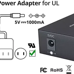 Hanutech Over Ethernet Cat 6 Gigabite Ethernet Media Converter image 3