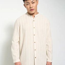 7 Alt By Pantaloons Beige Cotton Relaxed Fit Shirt-picture-16