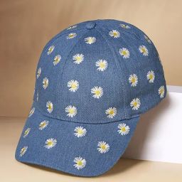 Forever Glam by Pantaloons Light Blue Printed Cap-image-47