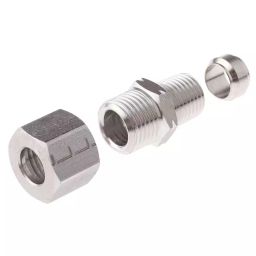 Legris LF3000 Series Straight Threaded Adaptor NPT 1/4 Male to Push In 10 mm Threaded-to-Tube Connection Style, 1805 10 14-picture-35