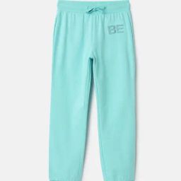 United Colors of Benetton Kids Blue Cotton Track Pants & Joggers-image-50