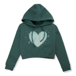 Gini & Jony Kids Green Printed Full Sleeves Sweatshirt-image-37