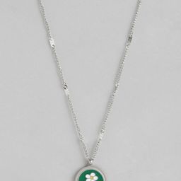 DressBerry Floral Enamelled Pendant Chain-image-92