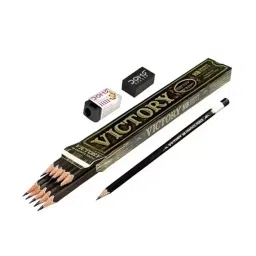 Doms Victory Round HB Point Type Graphite Black Pencil (Pack of 10 Box)-image-36