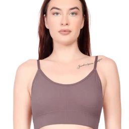 Spiaty Purple Solid Full Coverage Lightly Padded Bra-4