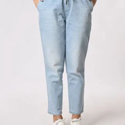 IZEL Blue Solid Jeans-image-11
