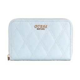 Guess Adi Sky Blue Quilted Zip Around Wallet-image-53