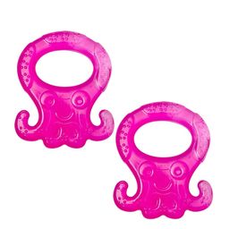 Adore Set Of 2 Luscious Water Filled Eva Teether- Pink-48