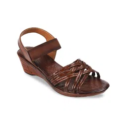 PEPPER Leather Wedge Sandals-picture-38