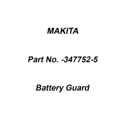 Makita Battery Guard UX01G, Part No 347752-5-82
